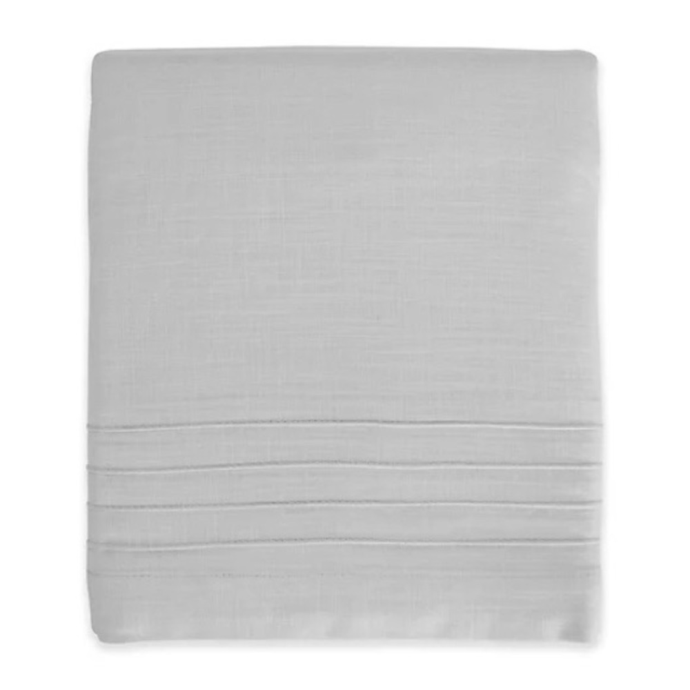 Hello Spud Shore Lines Pintuck Crib Skirt in Grey